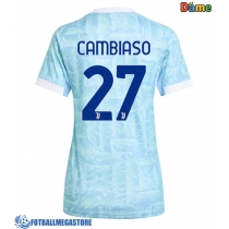 Fotballdrakt Dame Juventus Andrea Cambiaso #27 Bortedrakt 2025-26 Kortermet